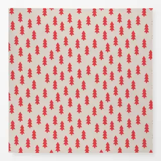 Tischdecke Mistletoe Tanne Beige Rot