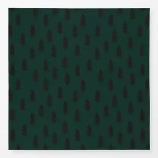Tischdecke Mistletoe Tanne Grün Schwarz