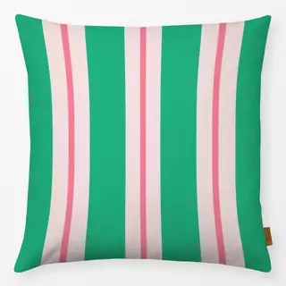 Kissen Retro Stripes Hellgrün