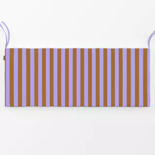 Bankauflage Summer Stripes Lilac Brown