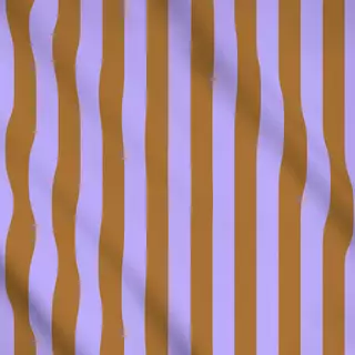 Meterware Summer Stripes Lilac Brown