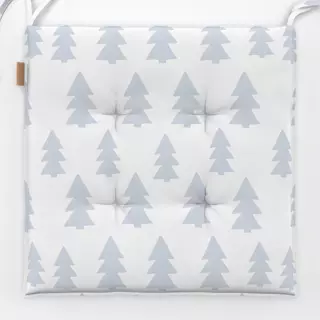 Sitzkissen Cozy Christmas Forest White