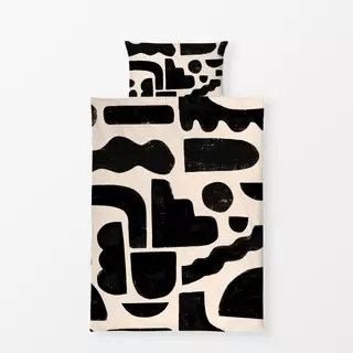 Bettwäsche Bold Beige Shapes