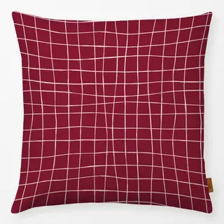 Kissen Picnic Grid Burgund