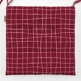 Sitzkissen Picnic Grid Burgund