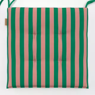 Sitzkissen Striped Rose Green Winter
