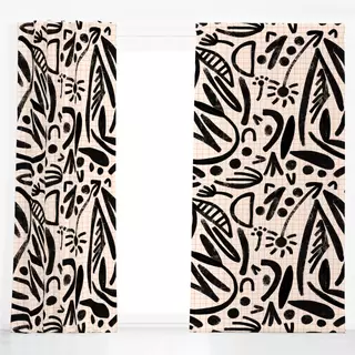 Dekovorhang Bold Beige Pattern