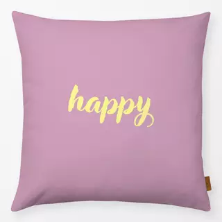 Kissen Happy Lila