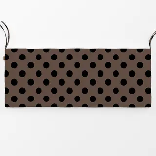 Bankauflage Big Polka Dots Braun