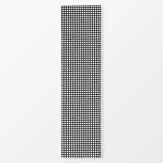 Tischläufer Mistletoe Gingham Schwarz Weiß