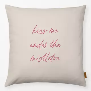 Kissen Mistletoe Kollektion Kiss Rot