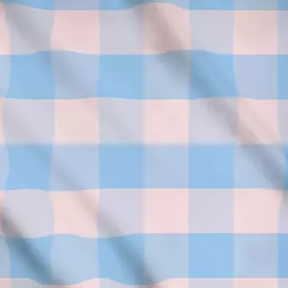Meterware Karo Hellblau