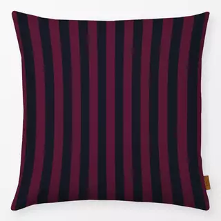 Kissen Striped Burgund Red Blue