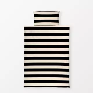 Bettwäsche Bold Beige Block Stripes