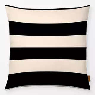 Kissen Bold Beige Block Stripes