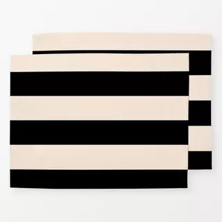 Tischset Bold Beige Block Stripes