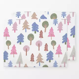 Tischset Color Christmas bunte Bäume
