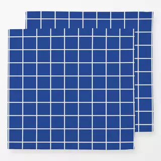 Servietten Grid blau