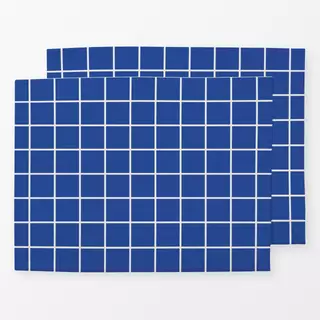 Tischset Grid blau