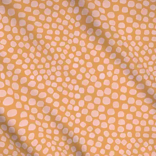 Meterware Frühlingspunkte Orange