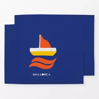 Tischset Mallorca Segelboot No1