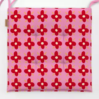 Sitzkissen Retro Blume NO4