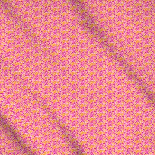 Meterware Pinke Blumenwelt