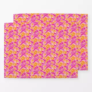 Tischset Pinke Blumenwelt