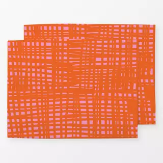 Tischset Organische Streifen NO5 orange