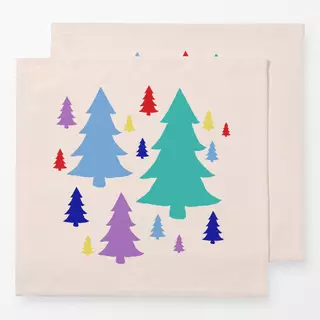 Servietten Tannenbaum bunt