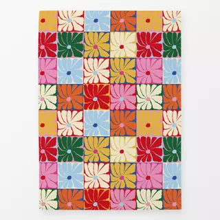 Geschirrtücher Retro Blumen Quilt