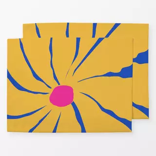 Tischset Retro Blumen NO3