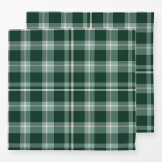 Servietten Plaid Waldgrün