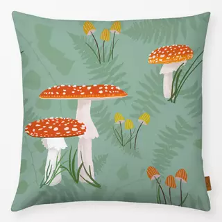 Kissen Fliegenpilz Wiese Orange Mint