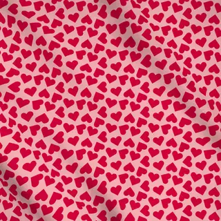 Meterware Pinke Herzen Muster