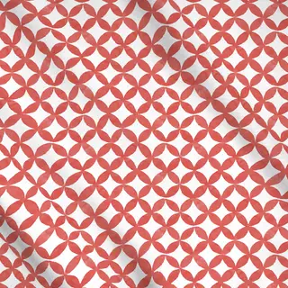 Meterware Circular Erdbeer Rot