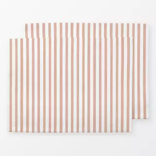 Tischset Längsstreifen Blush Pink
