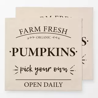 Servietten Pumpkins Typo Beige