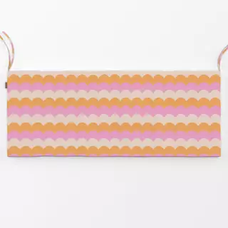 Bankauflage Retro Zickzack Wellen Muster