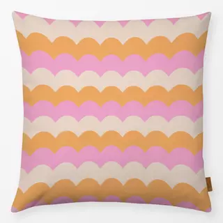 Kissen Retro Zickzack Wellen Muster