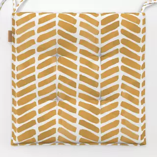 Sitzkissen Chevron Aquarell Honig Gelb