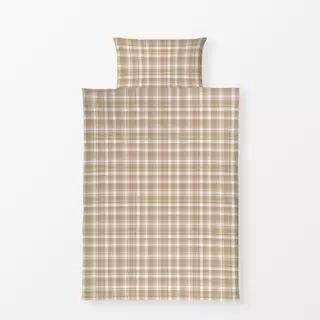 Bettwäsche Plaid Beige