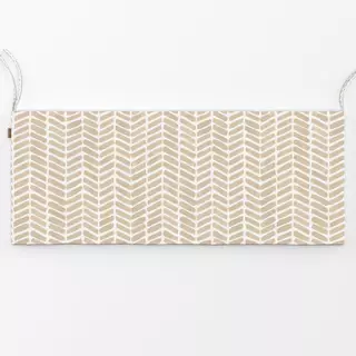 Bankauflage Chevron Aquarell Sand Beige