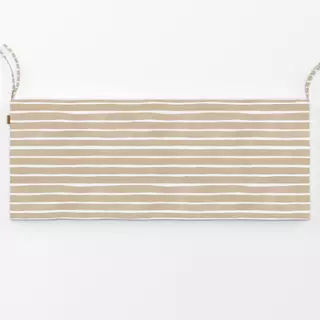 Bankauflage Aquarell Streifen Sand Beige