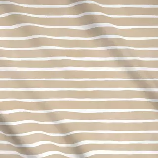 Meterware Aquarell Streifen Sand Beige