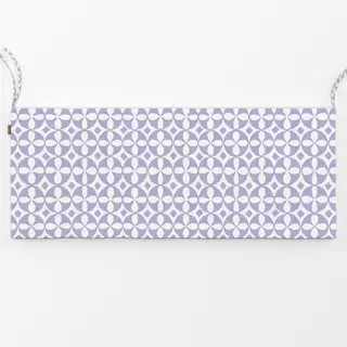 Bankauflage Pastell‑Fliesenmuster Lila