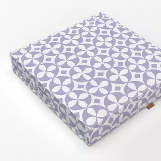 Bodenkissen Pastell‑Fliesenmuster Lila