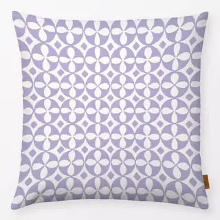 Kissen Pastell‑Fliesenmuster Lila