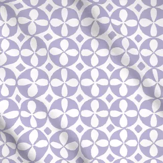 Meterware Pastell‑Fliesenmuster Lila