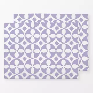Tischset Pastell‑Fliesenmuster Lila